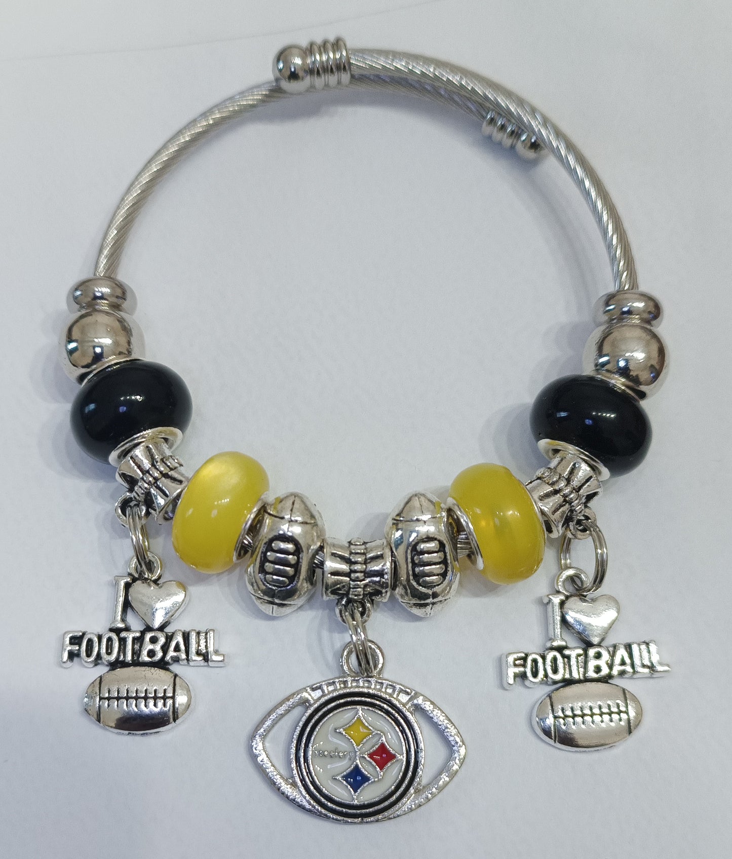 Steelers Charm Bracelet