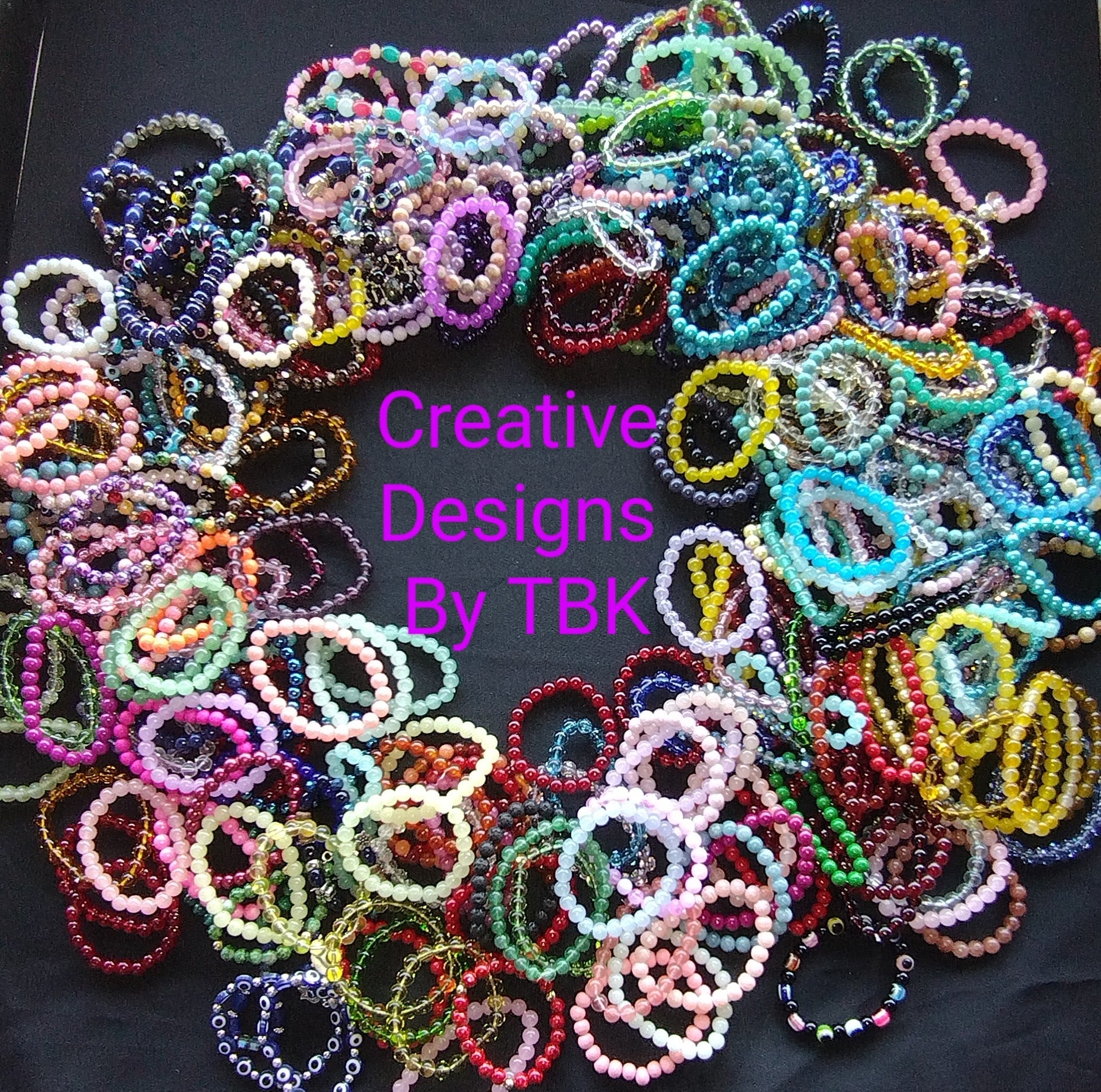 2 Random Selected Beaded Bracelets – Creative Designs By TBK