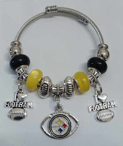 Steelers Charm Bracelet