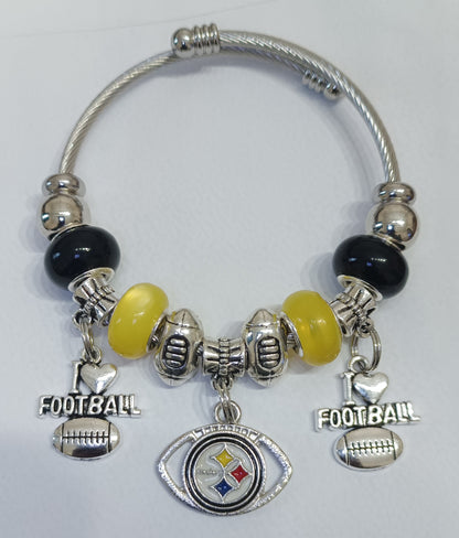 Steelers Charm Bracelet